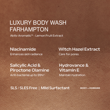 Muat gambar ke penampil Galeri, BODY OF HUMANS Luxury Body Wash Farhampton 500 ml